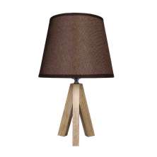 Abajur Luminária Rustica Marrom De Mesa 38cm Bivolt 110/220v