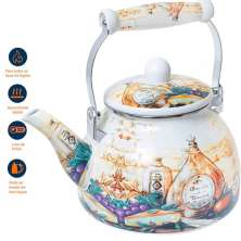 Chaleira Esmaltada Bico De Ganso Retrô Italiana Vintage 2,5L