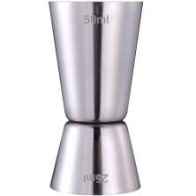 Dosador de Bebidas Duplo Inox 50ml / 25ml 