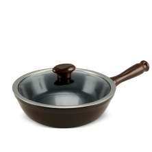 Frigideira Cerâmica com Tampa Chef 1,8 Litros Chocolate 