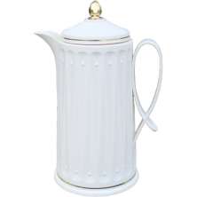 Garrafa Térmica De Mesa Cream Whlte Café Chá Leite De 1Litro