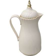 Garrafa Térmica De Mesa Elegante Bege Chá Café Leite De 1L