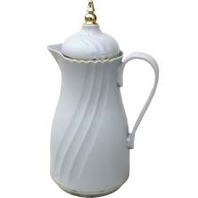 Garrafa Térmica De Mesa Elegante Cinza Chá Café Leite De 1L