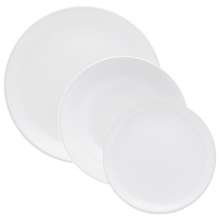 Jogo Pratos Rasos Fundos e Sobremesa 24 Peças Unni White Oxford® Cerâmica
