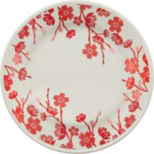 Kit 10 Pratos De Sobremesa Donna Jardim Oriental Oxford® Cerâmica 19cm