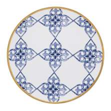 Kit 10 Pratos de Sobremesa Coup Lusitana Oxford® Porcelana 21cm