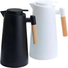 Kit 2 Garrafa Térmica De Mesa Nórdica Café Com Leite 1Litro