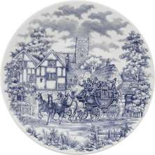 Kit 2 Pratos de Sobremesa Biona Cena Inglesa Oxford® Cerâmica 19cm