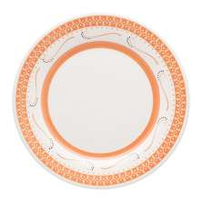 Kit 2 Pratos de Sobremesa Donna Tangerina Oxford Cerâmica 19Cm