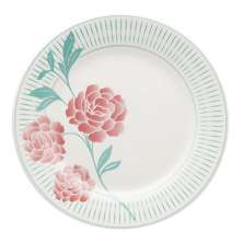 Kit 4 Pratos de Sobremesa Donna Bloom Oxford Cerâmica 19 Cm