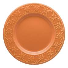 Kit 4 Pratos de Sobremesa Mendi Sunset Oxford® Cerâmica 20cm