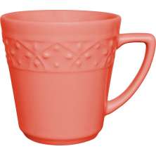 Kit 6 Canecas Mendi Coral Oxford® Cerâmica 360ml