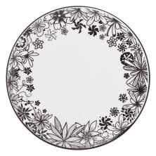 Kit 6 Pratos Rasos Coup Floresta Negra Oxford® Porcelana 28cm