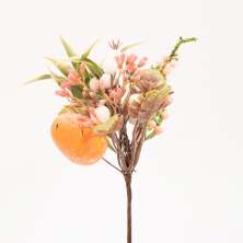 Kit 6 Ramos Artificiais de Páscoa Decoração Folhas e Ovinhos 23cm