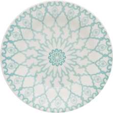 Kit 8 Pratos Fundos Donna Mandala Oxford Cerâmica 22cm