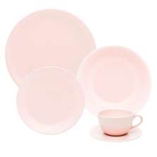 Kit Aparelho Jogo Jantar P/10 Pessoas 50Pçs Oxford Rosa