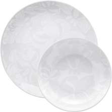 Kit Jogo Pratos Raso Fundo Sopa Coup Blanc 4Pçs 2 Pessoas