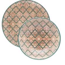 Kit Pratos Rasos e Fundos Unni Linen Oxford® Cerâmica 20 Peças