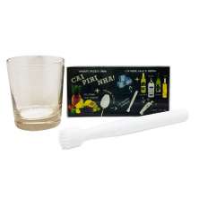 Kit para Caipirinha com Copo + Macerador + Tabua Preto