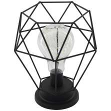 Luminária Vintage Decoração Industrial Luz De Led Amarela
