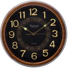 Relógio De Parede Decorativo Tiansheng® 46cm Preto