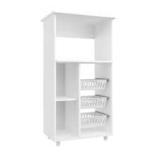 Armário para Micro-ondas com Fruteira Gisele 1 Porta Branco