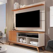 Rack e Painel para TV Canopus Off White Nature