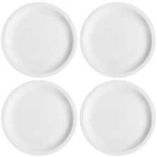 Conjunto 4 Pratos de Sobremesa em Porcelana 19cm Classe Únic