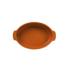 Forma Oval Assar e Servir P Laranja