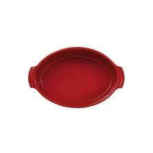 Forma Oval Assar e Servir P Vermelha