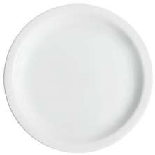 Prato Raso Germer Classe Única Iguaçu de Porcelana para Mesa 25cm Branco