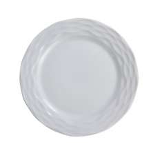Prato Raso Ondas Branco 27 cm