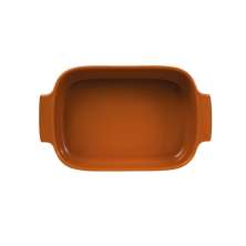 Travessa Retangular Assar e Servir Laranja 28x17 cm