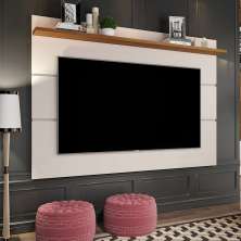 Painel para TV até 60 Polegadas Vivare Off White e Freijó