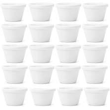 Kit 20 Ramekins Melamina 50ml Branco Porta Molhos Aperitivos Restaurante