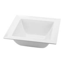 Tigela Quadrada Elite Branca 25 cm