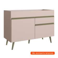 Balcão de Cozinha One 2 Portas 1 Gaveta Cinnamon