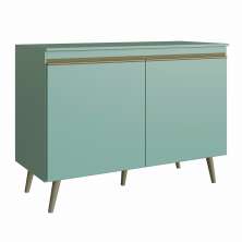 Balcão de Cozinha com Tampo One 2 Portas Verde Bellagio 120 cm