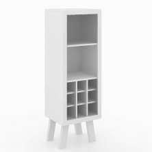 Adega Bar para Sala de Estar Decorativa AD5000 MDP Branco G69 - Gran Belo