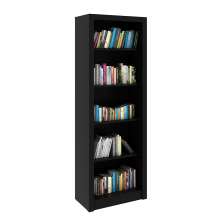 Armário Estante Alto para Escritório Home Office ME4104 MDP Preto G69 - Gran Belo