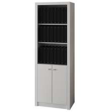 Armário Estante Alto para Escritório Home Office ME4110 MDP Branco G69 - Gran Belo