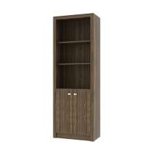 Armário Estante Alto para Escritório Home Office ME4110 MDP Nogal G69 - Gran Belo