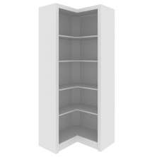 Armário Estante de Canto Alto para Escritório Home Office ME4132 MDP Branco G69 - Gran Belo