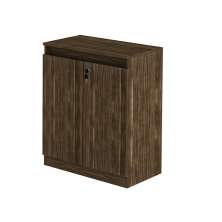 Balcão com Chave para Escritório Home Office ME4149 Nogal G69 - Gran Belo