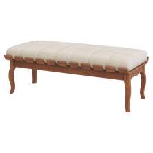 Banco Decorativo Sala de Estar Fiord 140cm Linho Bege G42 - Gran Belo