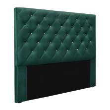 Cabeceira Decorativa King Size 1,95M Tàzio Veludo Verde Floresta G63 - Gran Belo