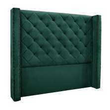 Cabeceira Decorativa King Size 2,19M Loewe Veludo Verde Floresta G63 - Gran Belo