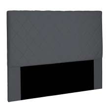 Cabeceira Decorativa Queen Size 1,60M Baelon Suede Cinza G63 - Gran Belo