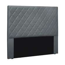 Cabeceira Decorativa Queen Size 1,60M Baelon Veludo Cinza G63 - Gran Belo