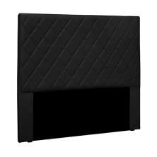 Cabeceira Decorativa Queen Size 1,60M Baelon Veludo Preto G63 - Gran Belo